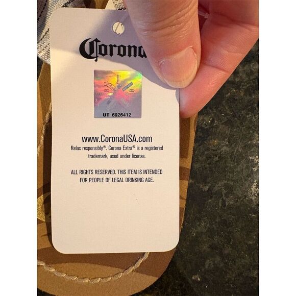 Corona Extra Women's Slingback Sandals Size 8 Multicolor Striped Casual - Picture 6 of 6